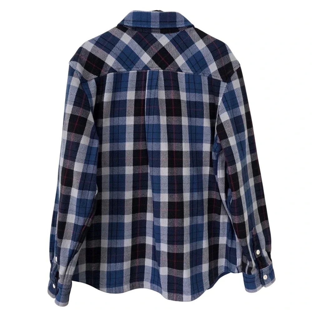The‎ North Face Plaid Flannel Shirt Mens XL Blue Black Red Button Up Long Sleeve